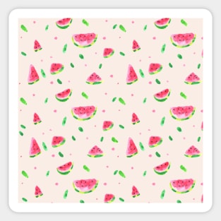 Watercolor watermelon slices Sticker